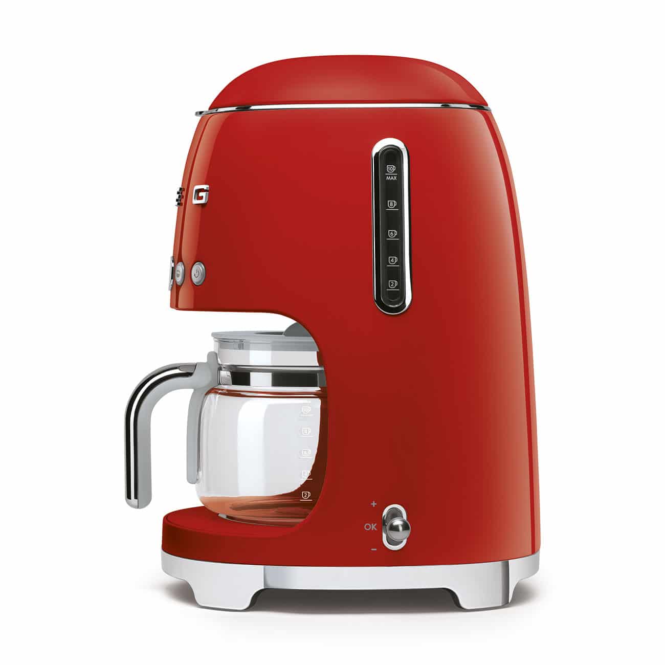 Machine à café filtre Smeg DCF02RDEU - Rouge - Chardenon Équipe votre maison
