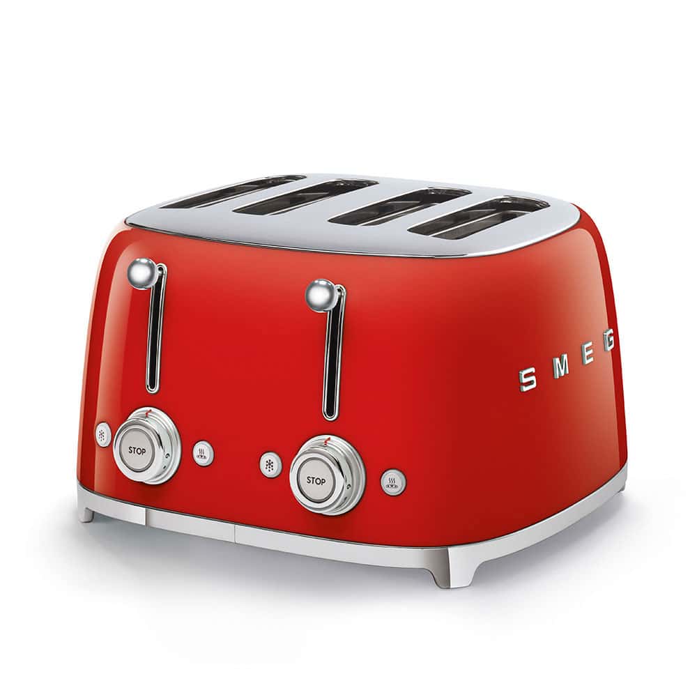 Grille-pain Toaster Smeg TSF03RDEU - Rouge - Chardenon Équipe votre maison