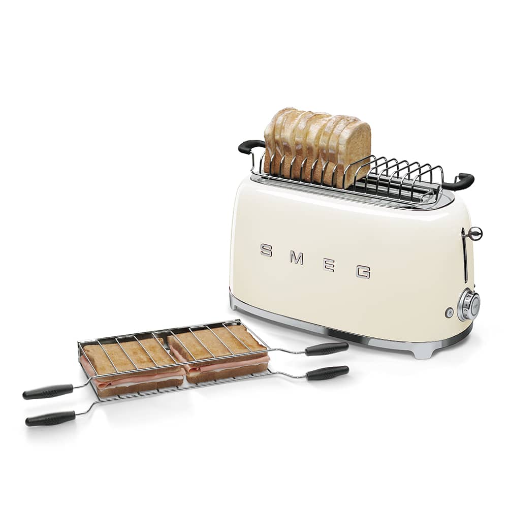 Grille-pain Toaster Smeg TSF02CREU - Crème - Chardenon Équipe votre maison