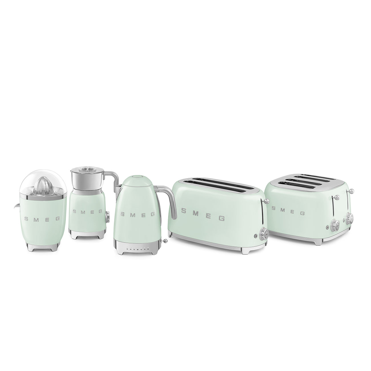 Grille-pain Toaster Smeg TSF02PGEU - Vert d'Eau - Chardenon Équipe votre  maison