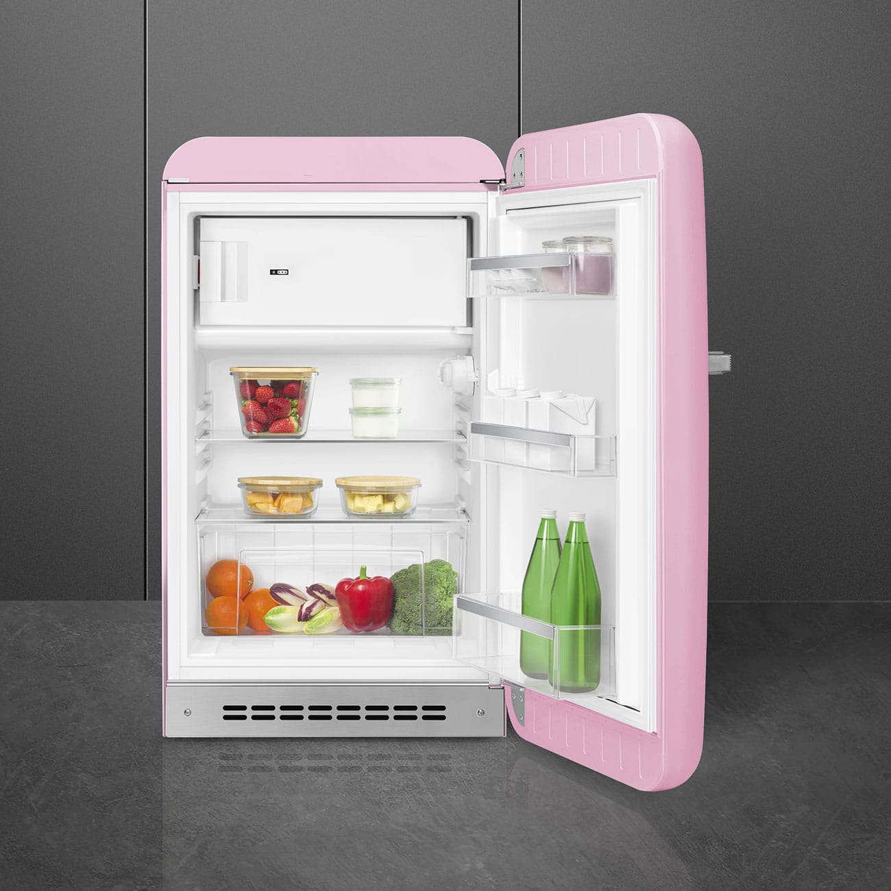 Réfrigérateur Mini Bar Années 50 - Rose