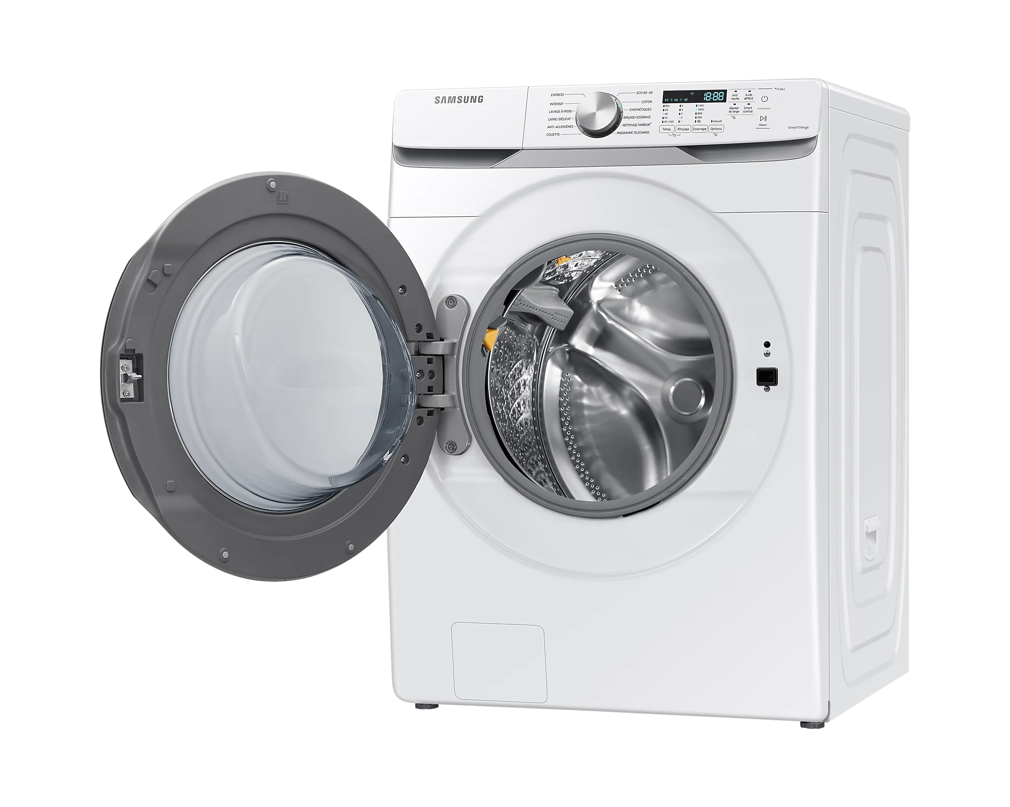 Une capacité de 18 kg pour le lave-linge Samsung WF18T8000GW - Les  Numériques