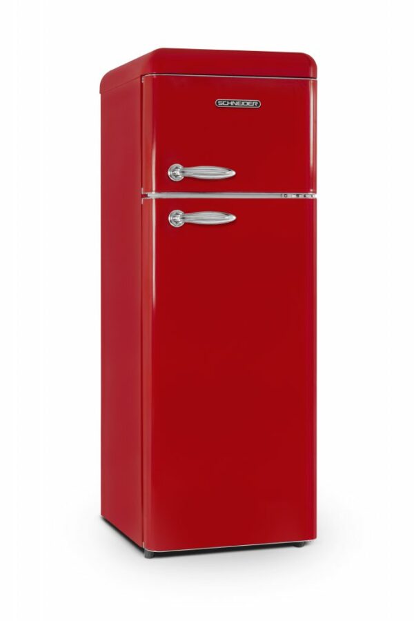 Réfrigérateur 2 Portes Schneider 'Vintage' Rouge SCDD208VR
