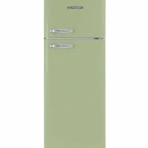 Réfrigérateur 2 Portes Schneider 'Vintage' Vert Amande SCDD208VVA