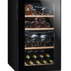 Cave à vin La Sommelière LS512ZBLACK double zone 50 Bouteilles